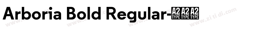 Arboria Bold Regular字体转换